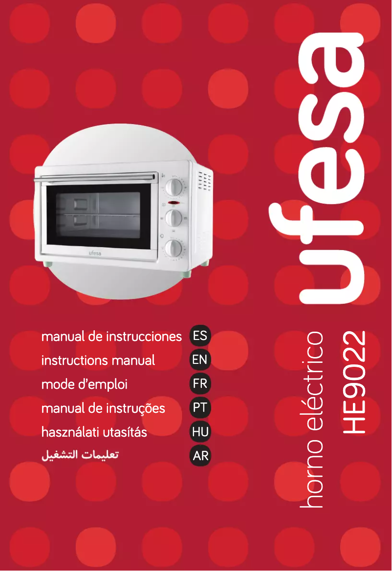 Page n°1 - Manuel utilisateur Ufesa HE9022