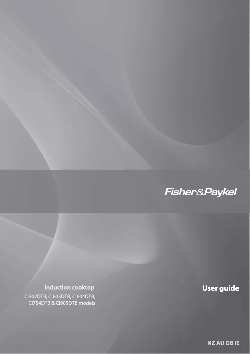 Page 1 de la notice Manuel utilisateur Fisher & Paykel CI604DTB1