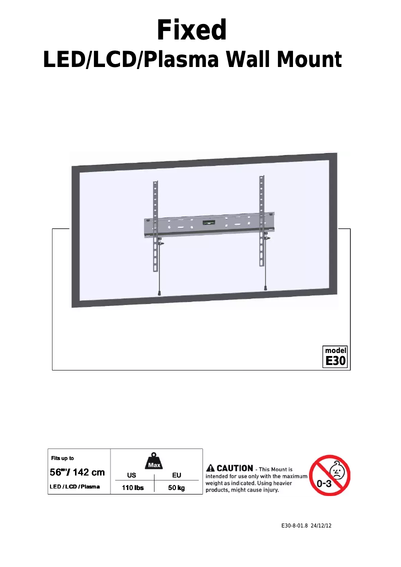 Image de la première page du manuel de l'appareil E30