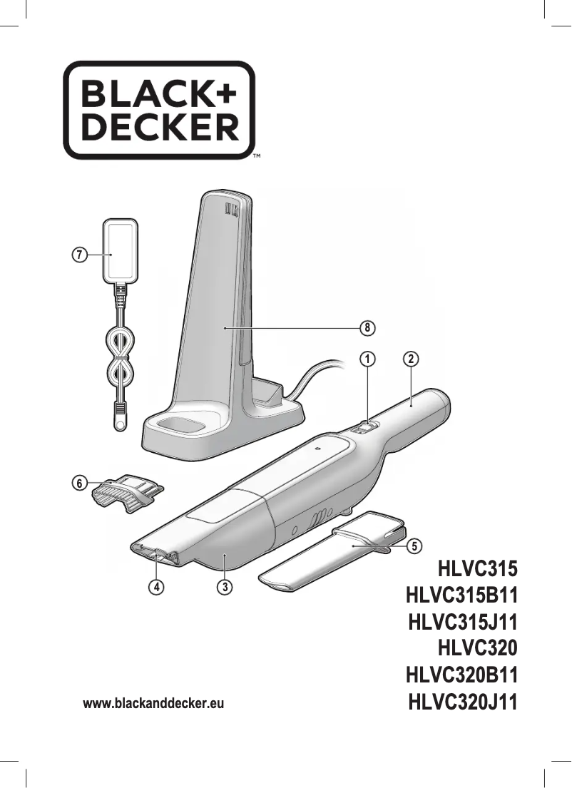 Image de la première page du manuel de l'appareil Dustbuster HLVC315B11