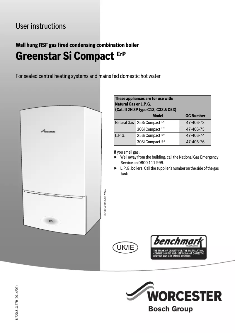 Image de la première page du manuel de l'appareil Greenstar 30Si Compact