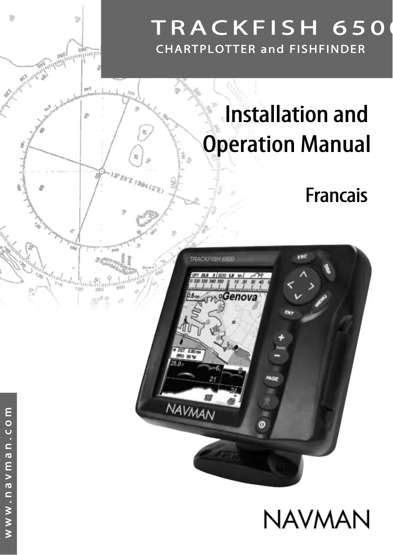 Page n°1 - Manuel utilisateur Navman TrackFish 6500