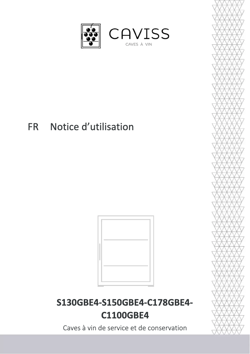 Page n°1 - Manuel utilisateur Caviss C178GBE4