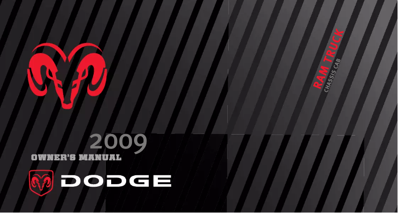 Image de la première page du manuel de l'appareil Chassis Cab (2009)