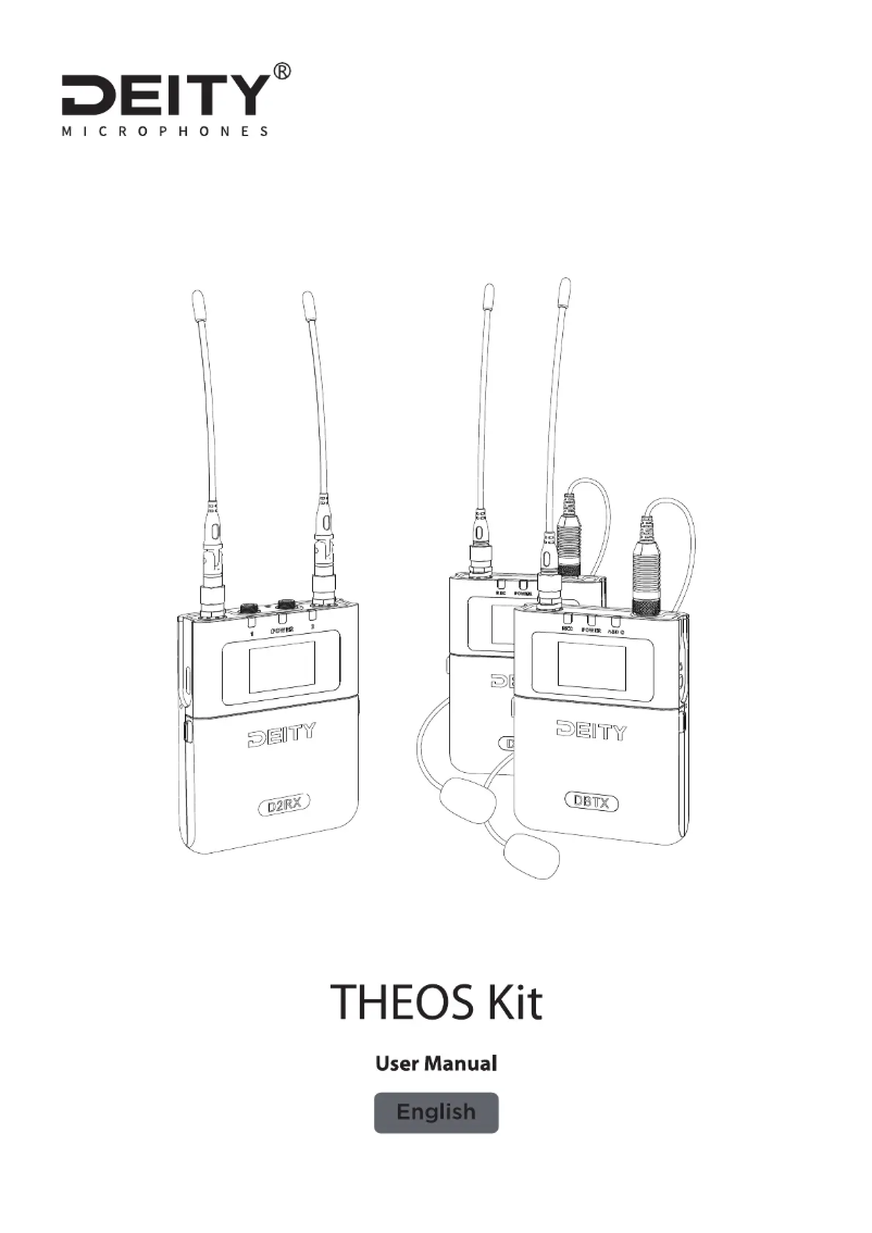 Image de la première page du manuel de l'appareil Deity Theos