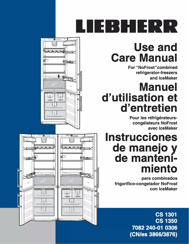 Page n°1 - Manuel utilisateur Liebherr CS 1350