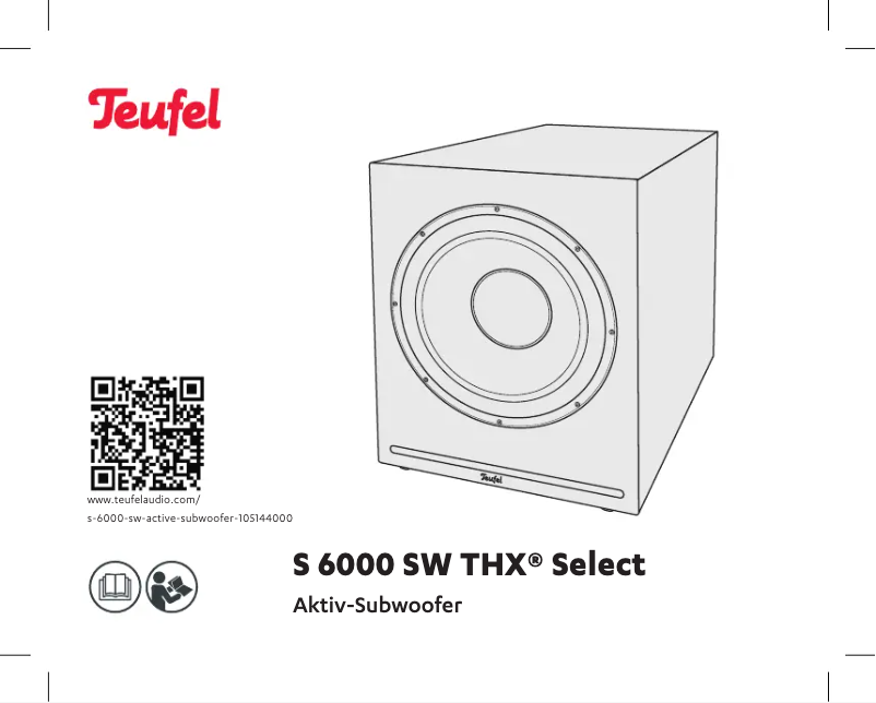 Image de la première page du manuel de l'appareil S 6000 SW THX Select