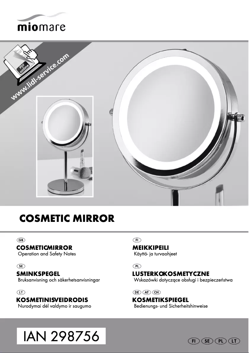 Image de la première page du manuel de l'appareil IAN 285890