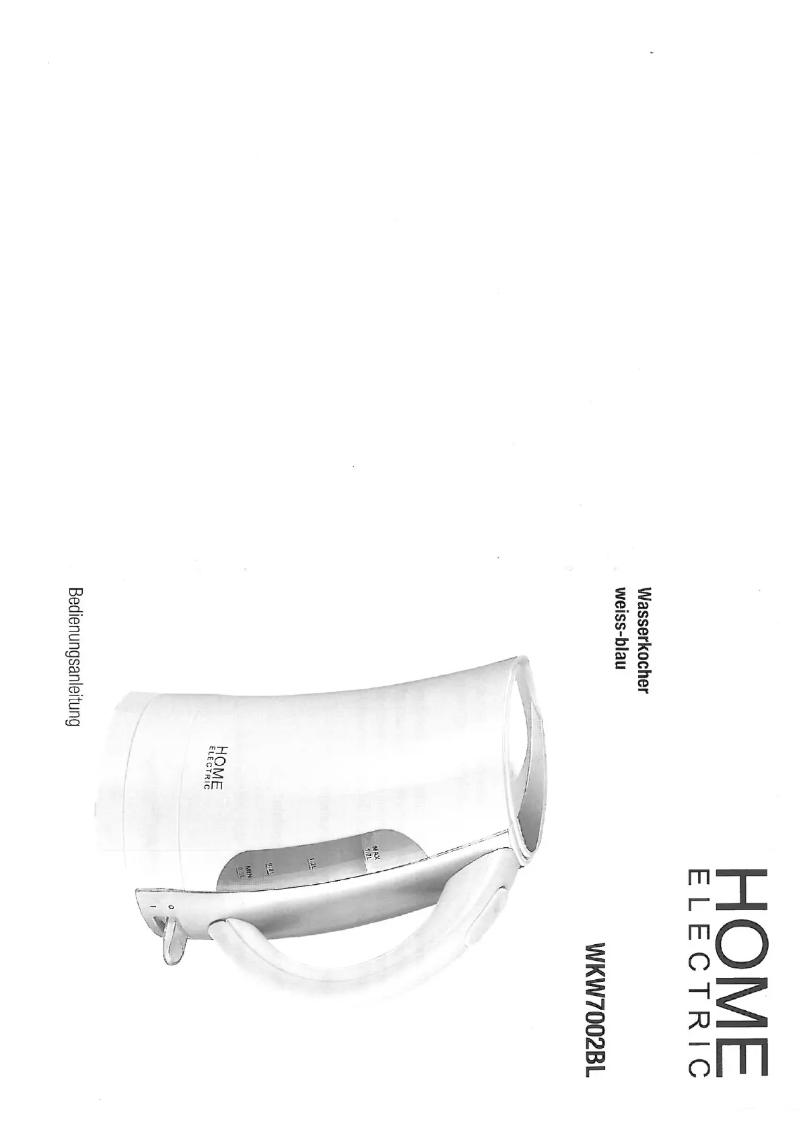 Image de la première page du manuel de l'appareil WKW7002BL