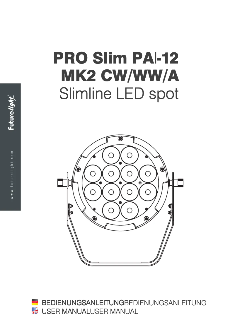 Página 1 del manual Manual de usuario Futurelight PRO Slim PAR-12 MK2