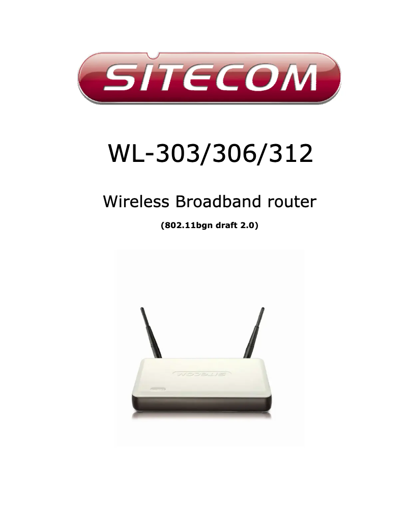 Page n°1 - Manuel utilisateur Sitecom WL-303