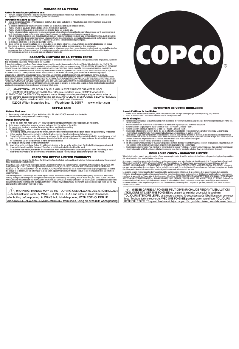 Page n°1 - Manuel utilisateur Copco Virtue