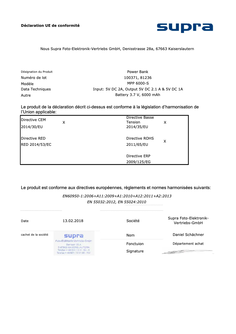 Page 1 de la notice Manuel utilisateur Maginon MPP 6000 S