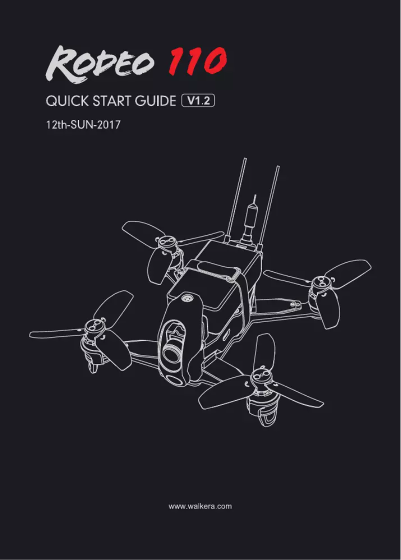 Page 1 of the manual User Manual Walkera Rodeo 110