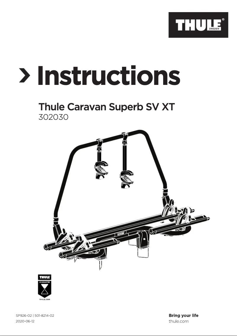 Image de la première page du manuel de l'appareil Caravan Superb XT