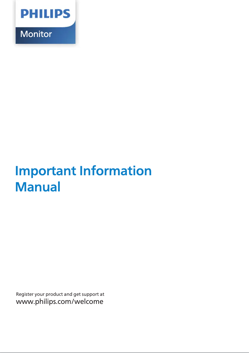 Page 1 de la notice Manuel utilisateur Philips 32BDL3010Q