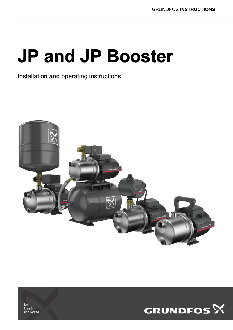 Page n°1 - Mode d'emploi Grundfos JP 4-47