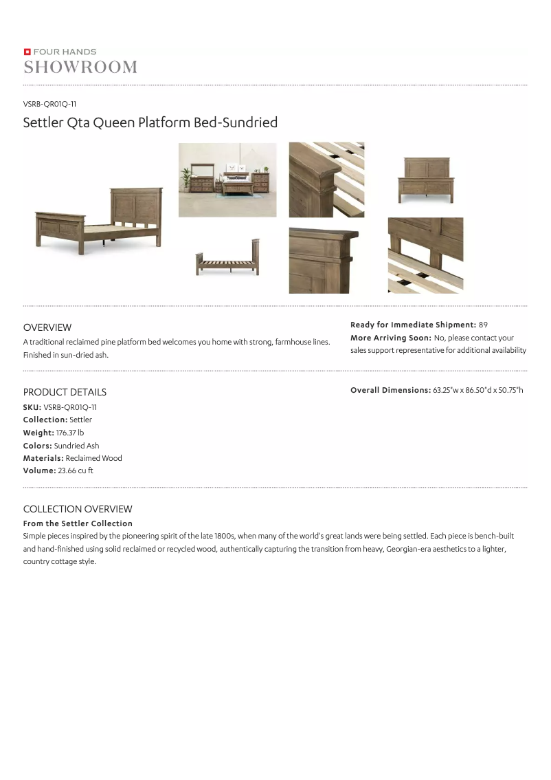 Page 1 de la notice Manuel utilisateur Four Hands VSRB-QR01Q-11
