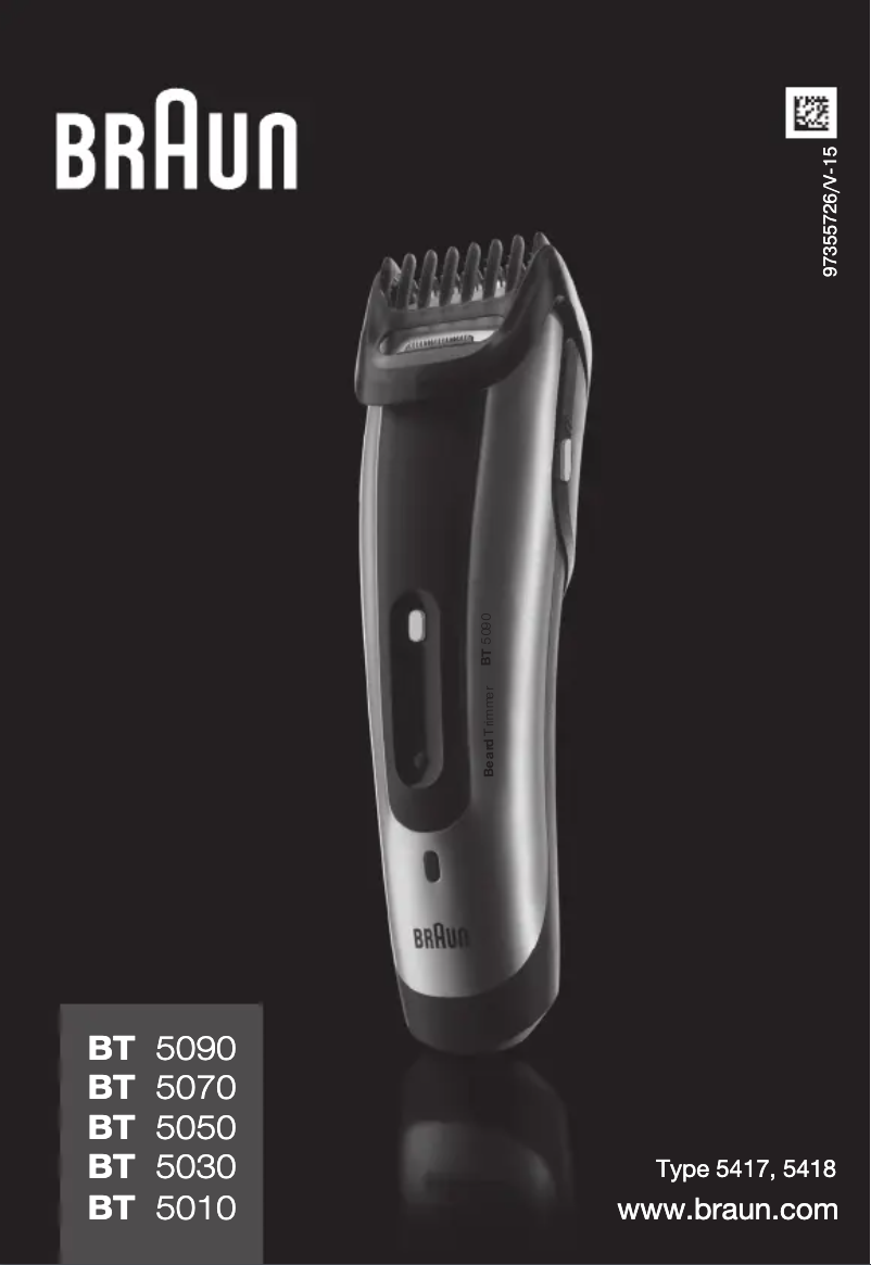 Image de la première page du manuel de l'appareil BT 5030