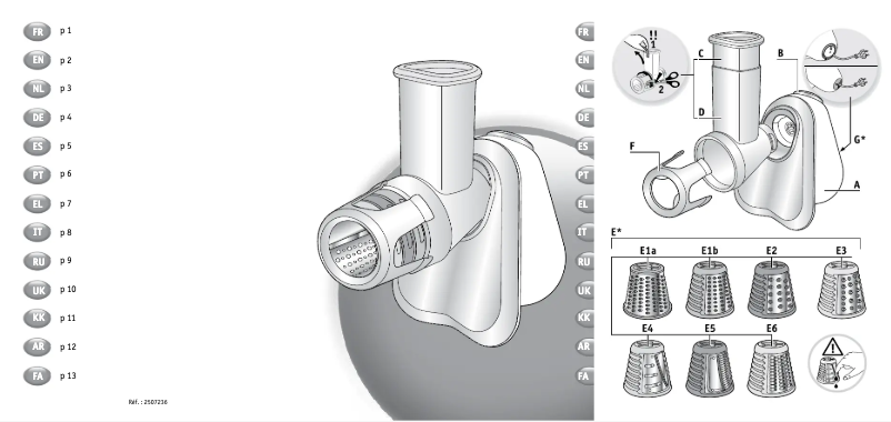 Page 1 de la notice Manuel utilisateur Tefal Express MB755G
