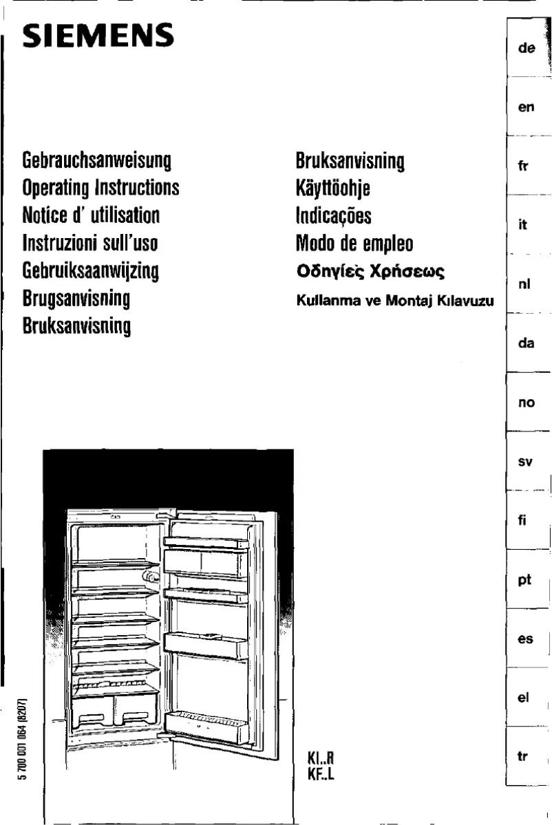 Page 1 de la notice Manuel utilisateur Siemens KI18R450