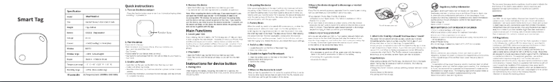 Page n°1 - Manuel utilisateur Perel Smart Tag