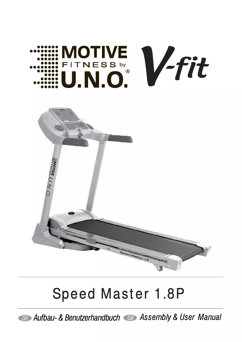 Page n°1 - Manuel utilisateur Motive Fitness Speed Master 1.8P