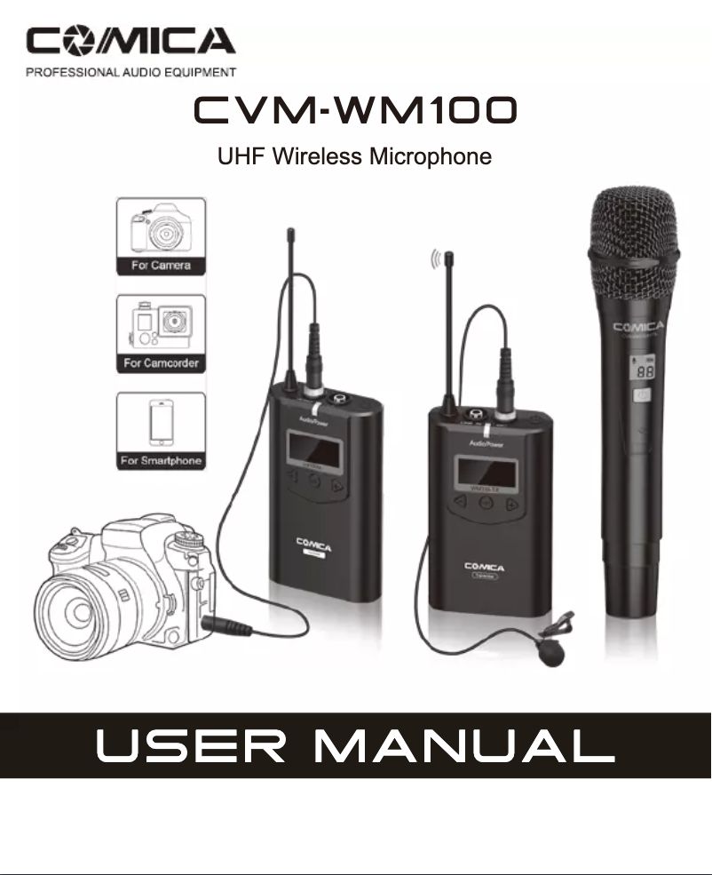 Image de la première page du manuel de l'appareil CVM-WM100