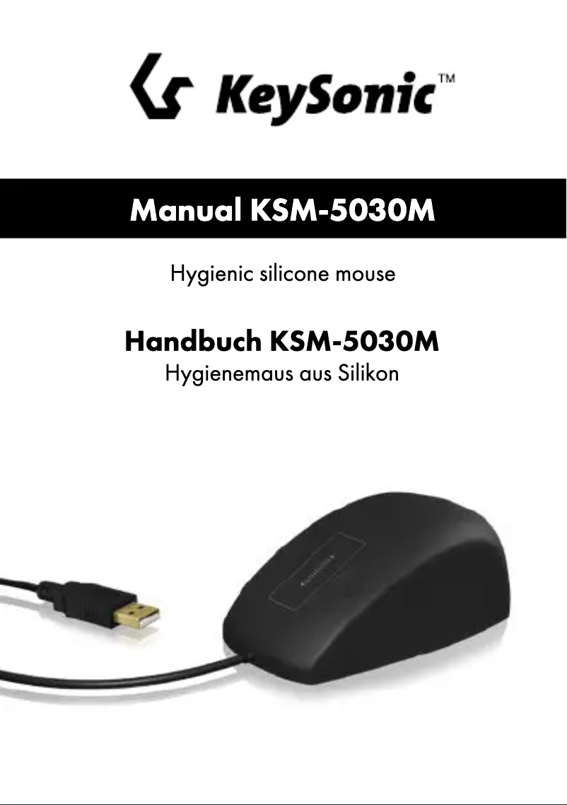 Page n°1 - Manuel utilisateur KeySonic KSM-5030M
