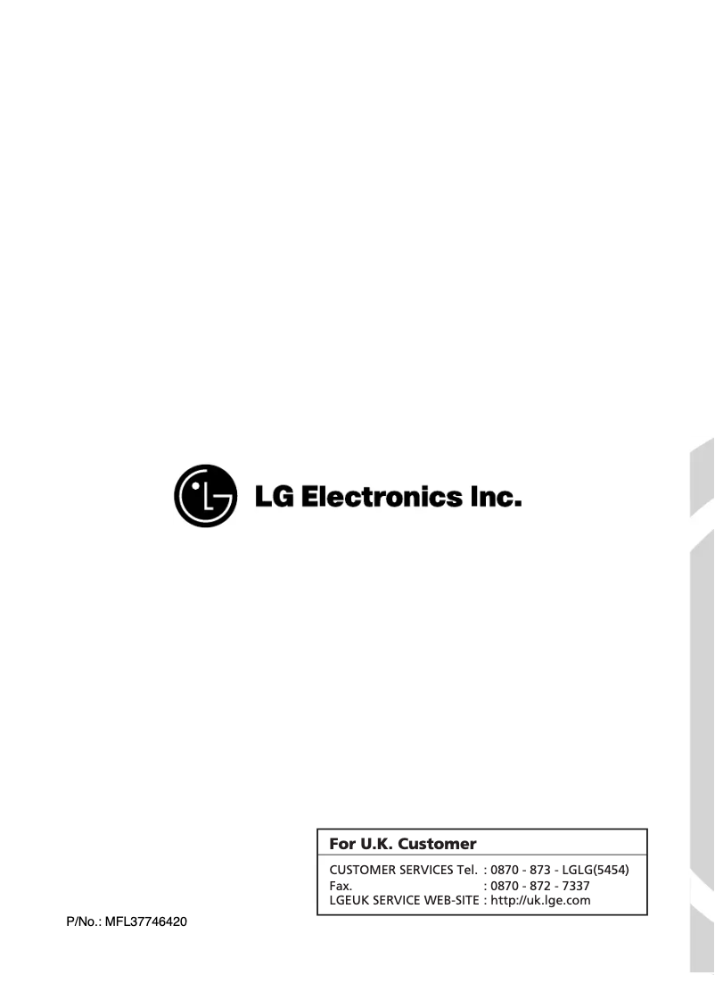 Page 1 de la notice Manuel utilisateur LG WD-14366TDK