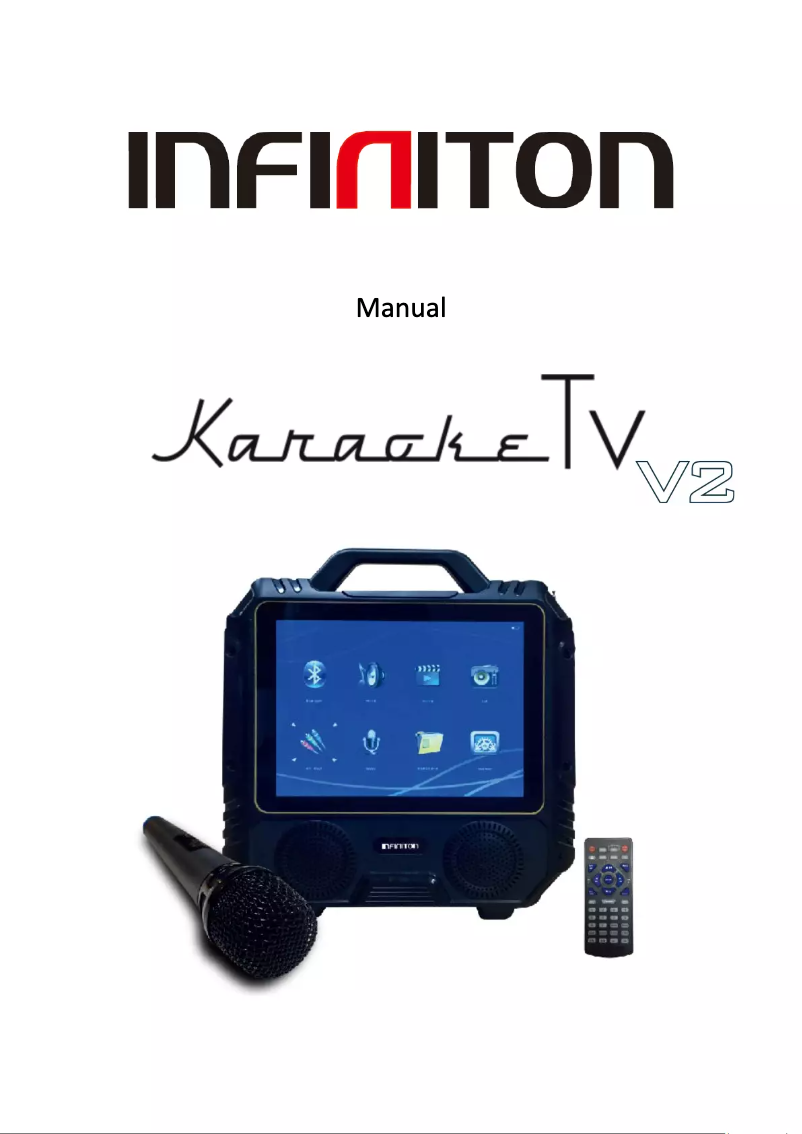 Page 1 de la notice Manuel utilisateur Infiniton Karaoke TV V2