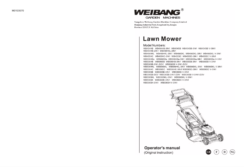 Page n°1 - Manuel utilisateur Weibang WB506HBa-3in1