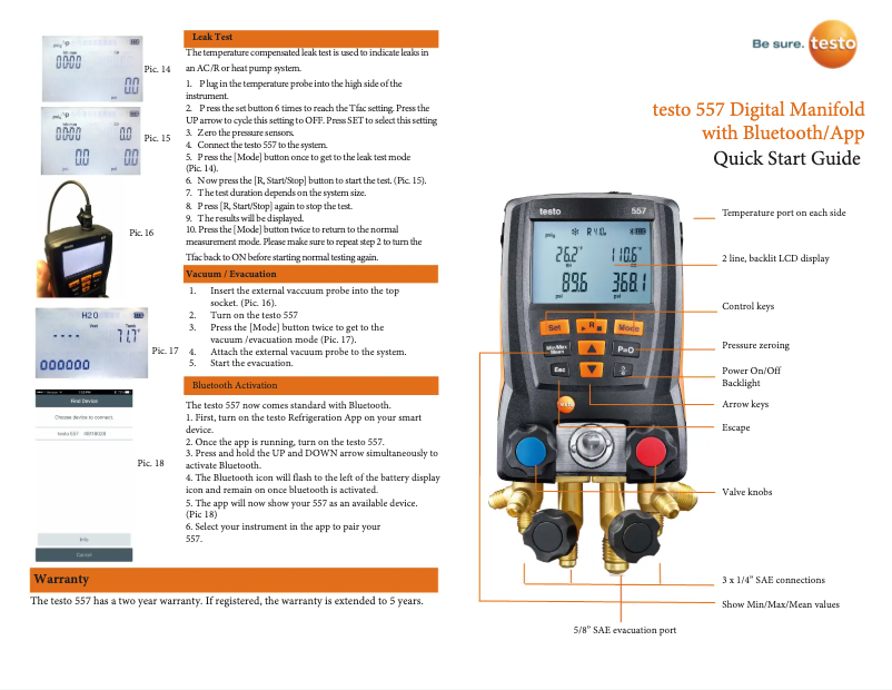 Imagen de la primera página del manual del dispositivo 557
