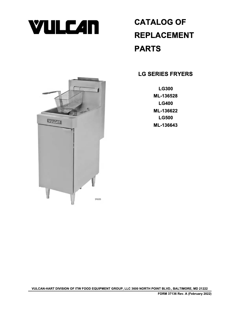 Page n°1 - Catalogue Vulcan LG300