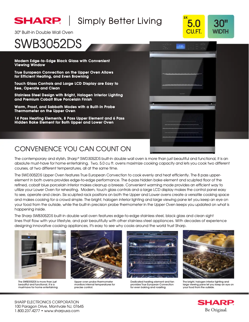 Page n°1 - Fiche technique Sharp SWB3052DS