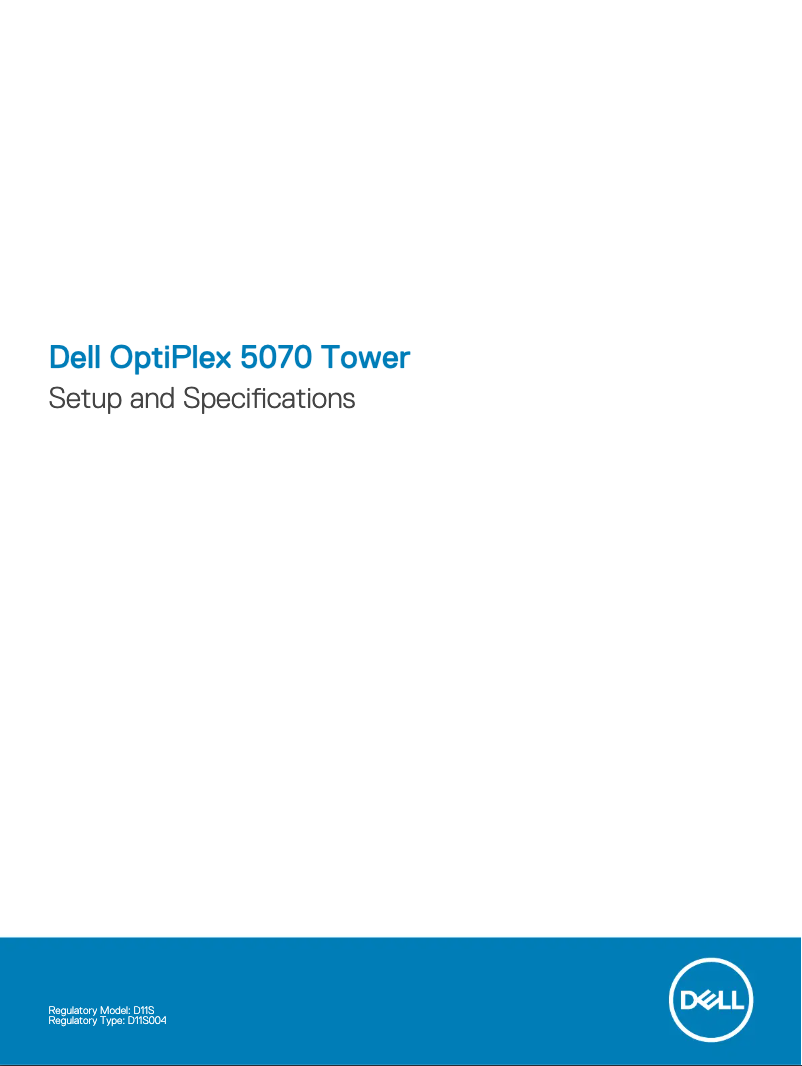 Image de la première page du manuel de l'appareil OptiPlex 5070 SFF