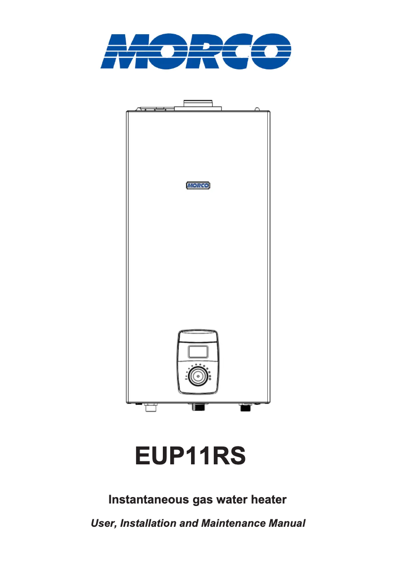 Page 1 de la notice Guide d'installation Morco EUP11RS