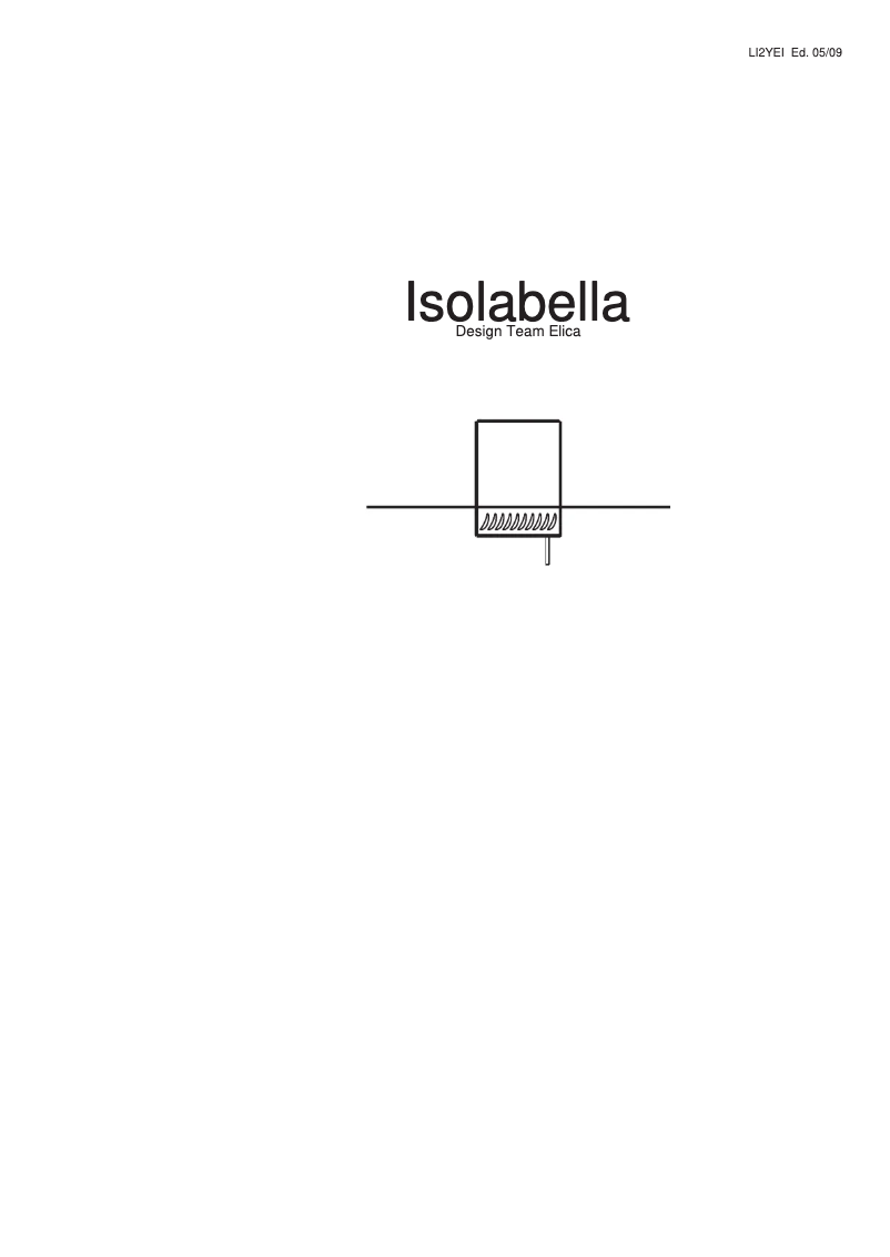 Page n°1 - Manuel utilisateur Elica Isolabella