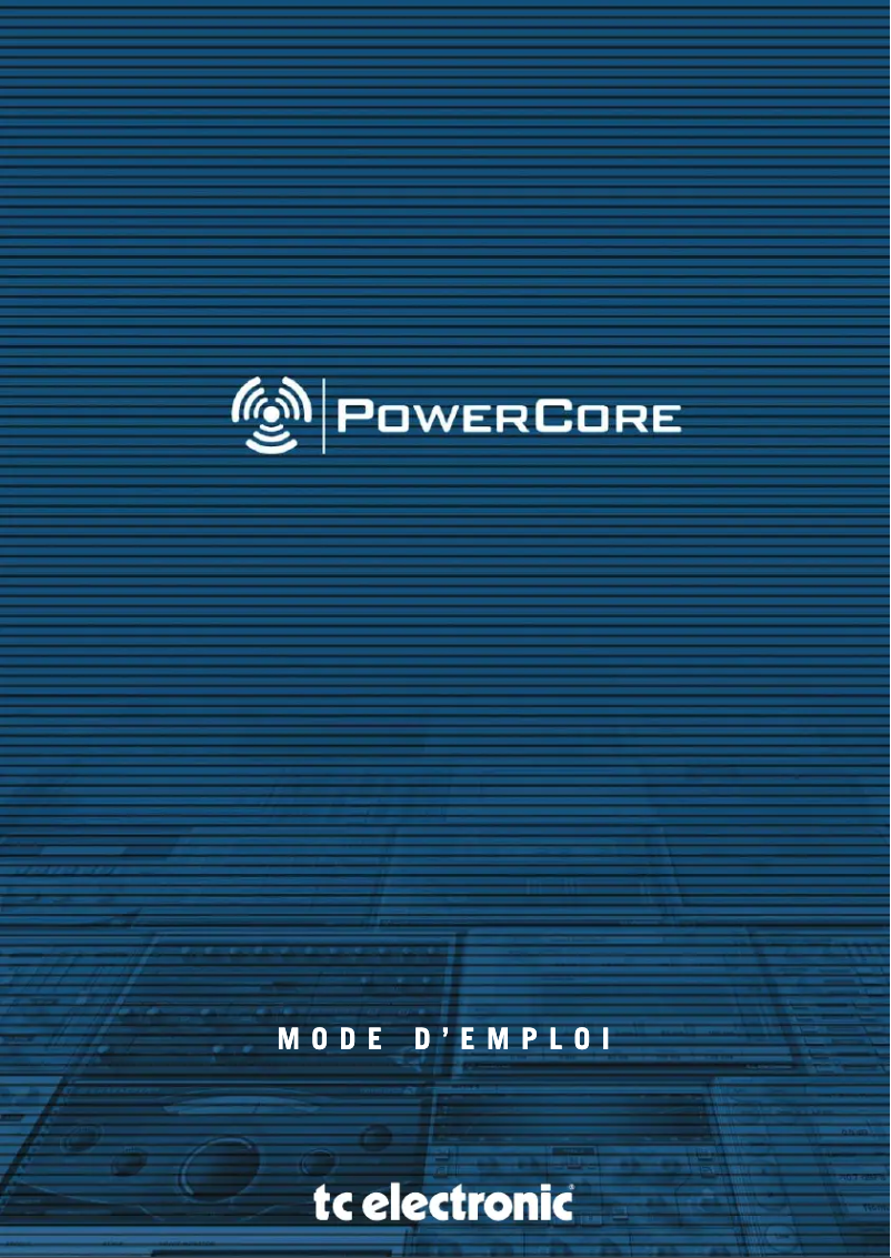 Page n°1 - Manuel utilisateur TC Electronic PowerCore Firewire