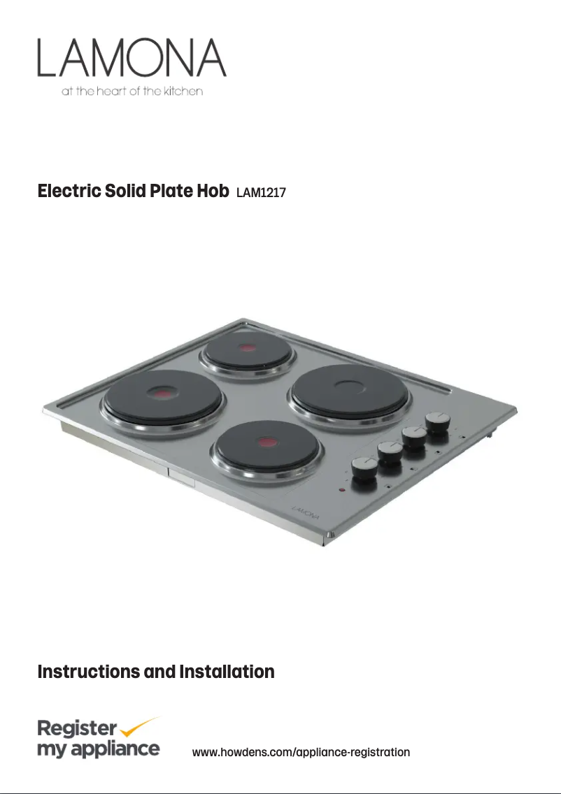 Page n°1 - Manuel utilisateur Lamona LAM1217