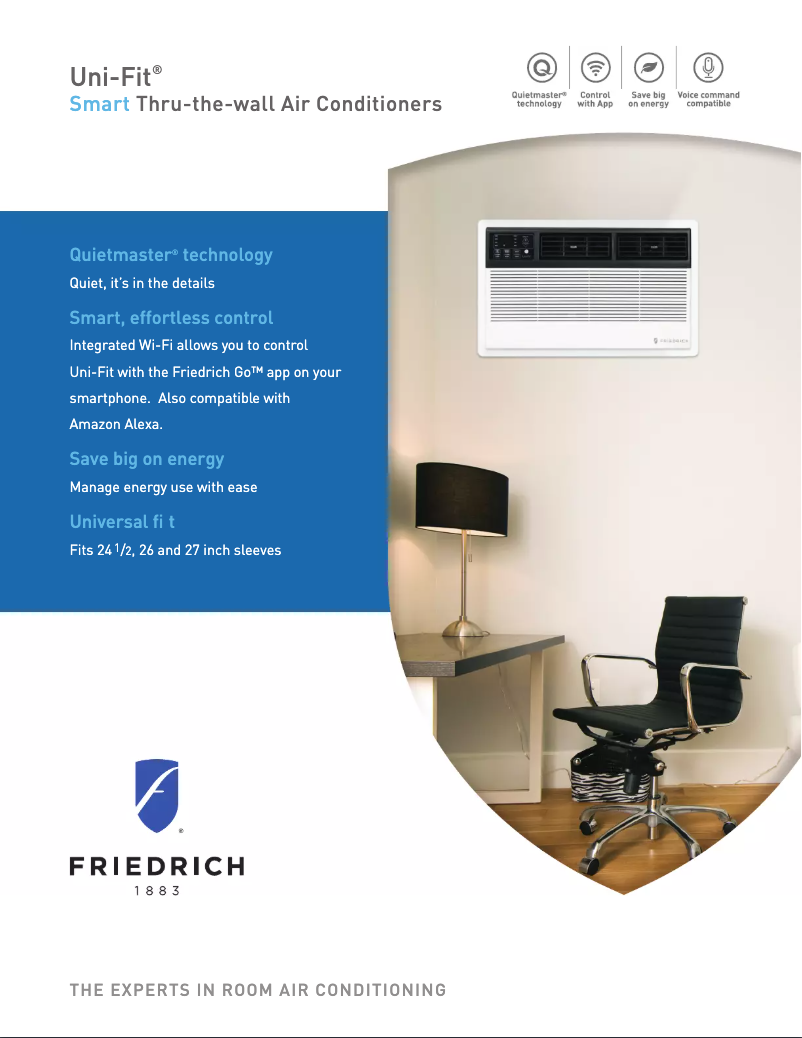 Page 1 de la notice Brochure Friedrich UET08A11A