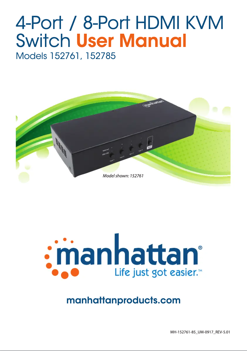 Page n°1 - Manuel utilisateur Manhattan 152785