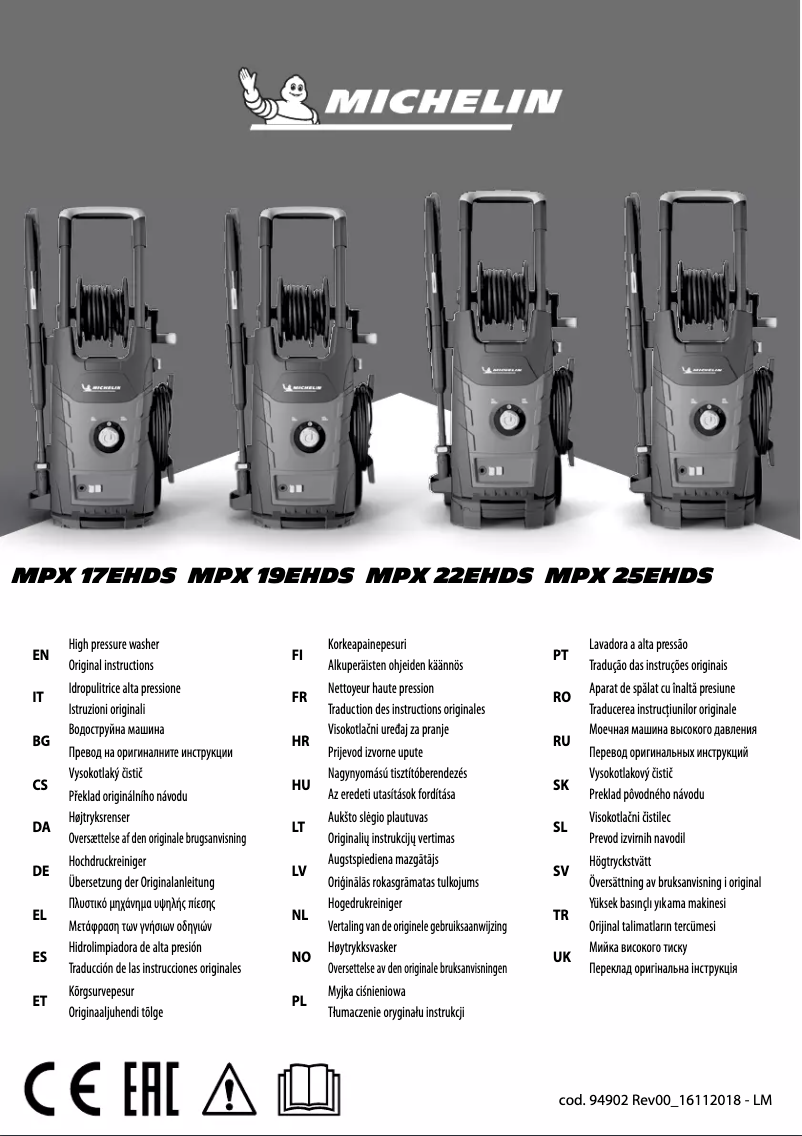 Página 1 del manual Manual de usuario Michelin MPX 17EHDS