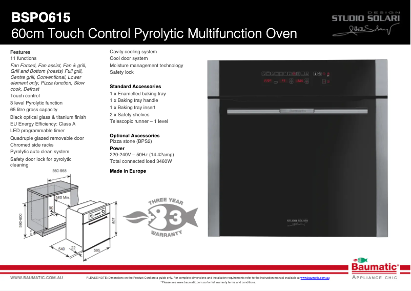 Image de la première page du manuel de l'appareil BSPO615