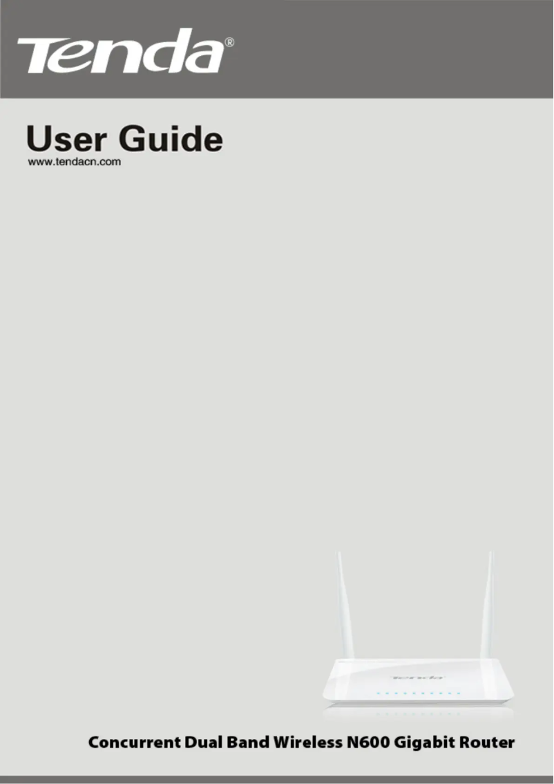 Page 1 de la notice Manuel utilisateur Tenda N60