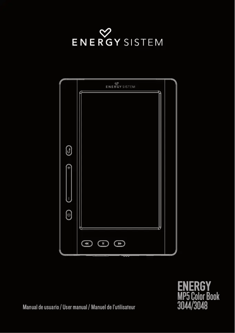 Page n°1 - Manuel utilisateur Energy Sistem MP5 Color Book 3044