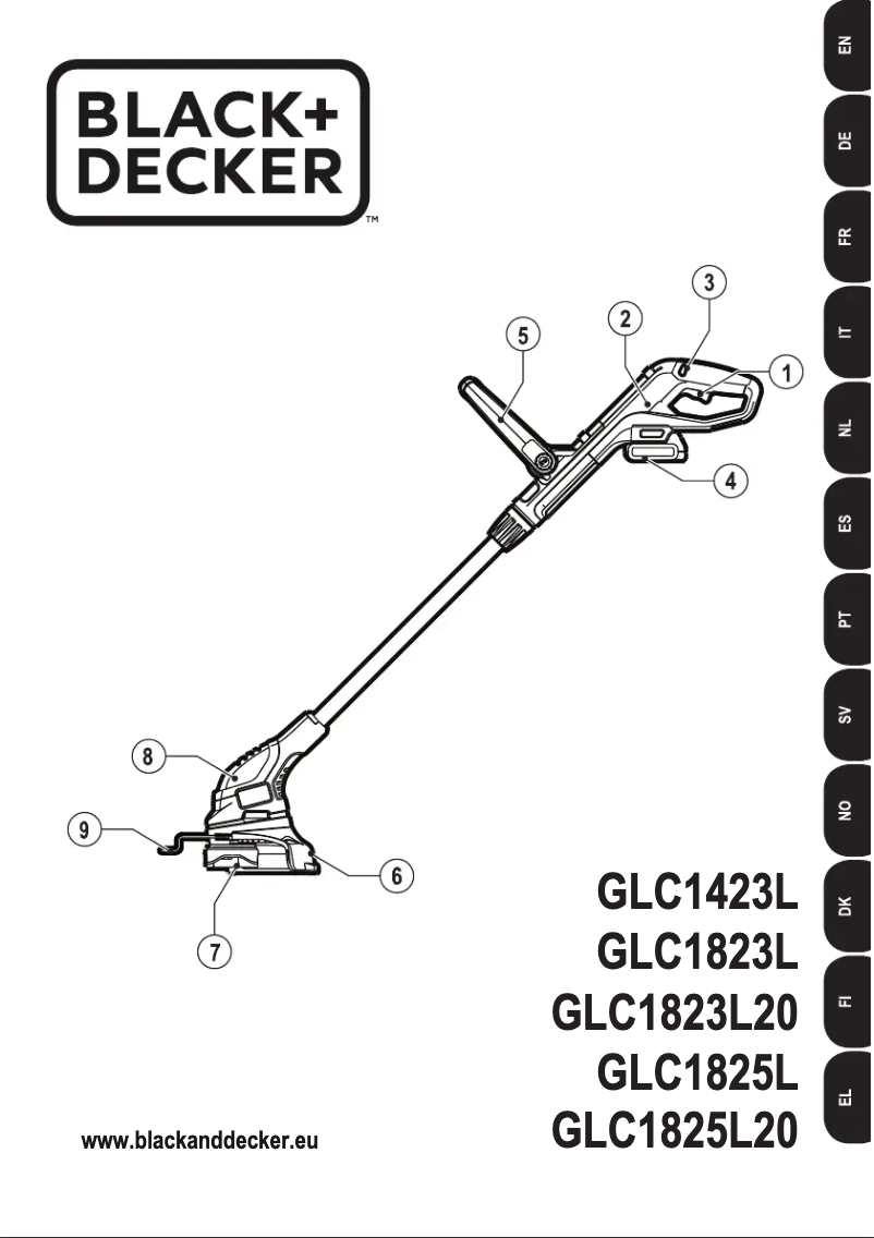 Page 1 de la notice Manuel utilisateur Black & Decker GLC1823L20