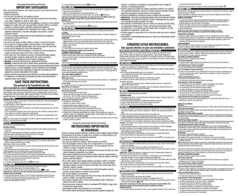 Page 1 de la notice Manuel utilisateur Black & Decker TR1300BD