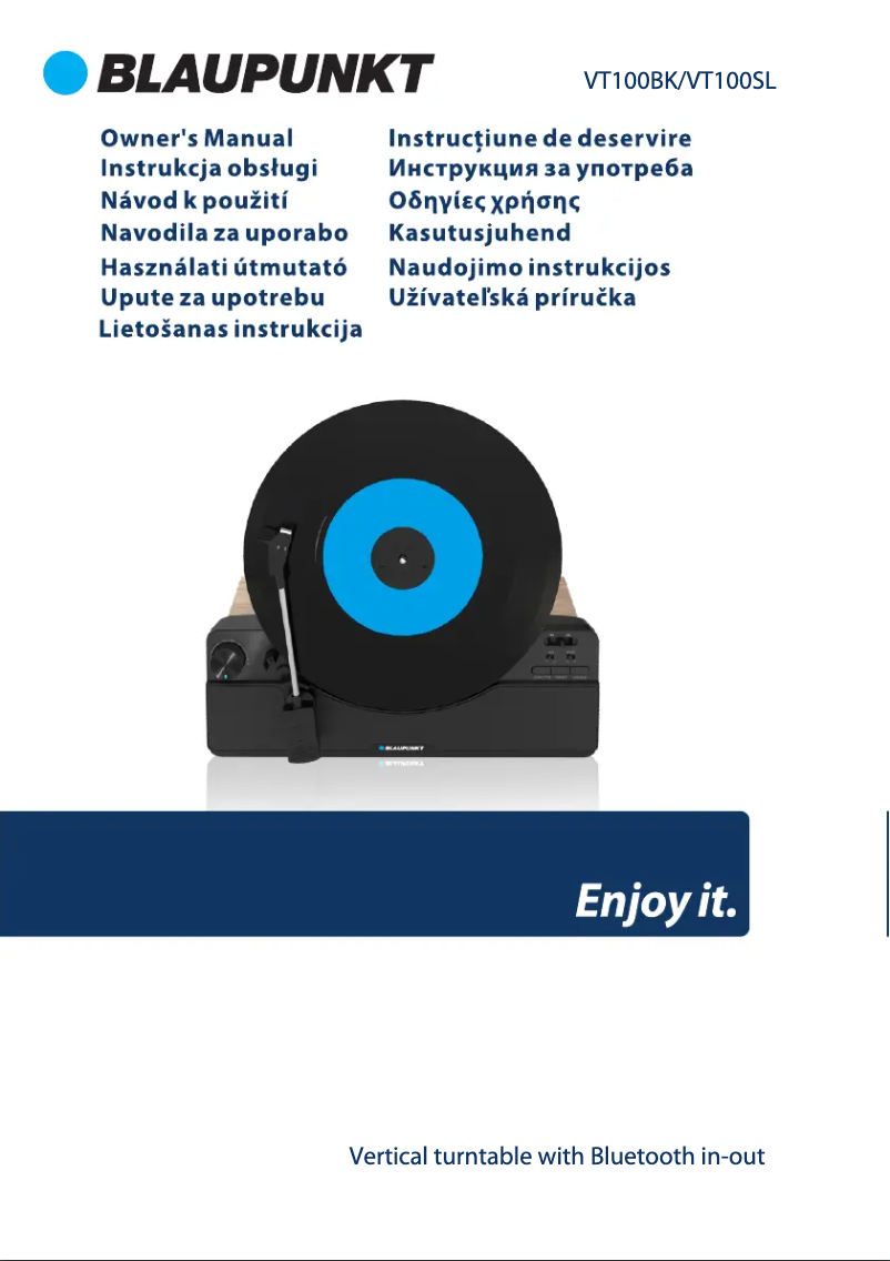 Page 1 de la notice Manuel utilisateur Blaupunkt VT100BK