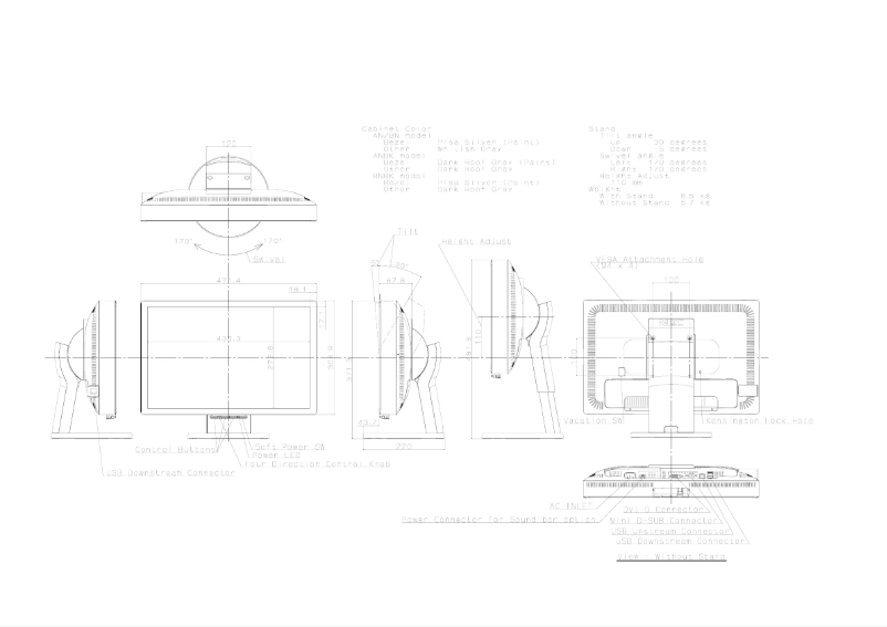 Image de la première page du manuel de l'appareil MultiSync LCD2070WNX